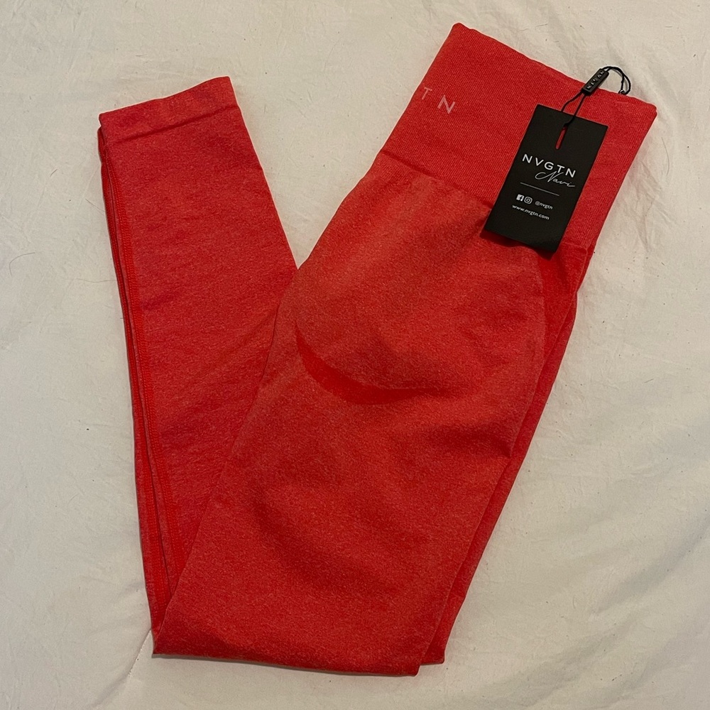 Candy Apple Red NVGTN Contour Seamless Leggings